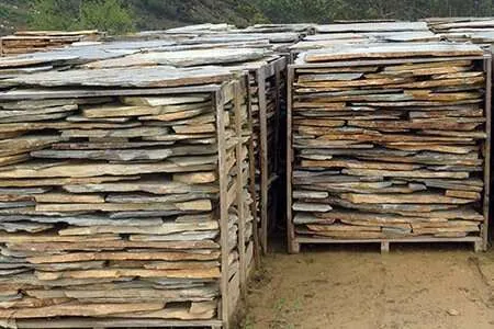 Laja Cuarcita empaquetada en palé 8