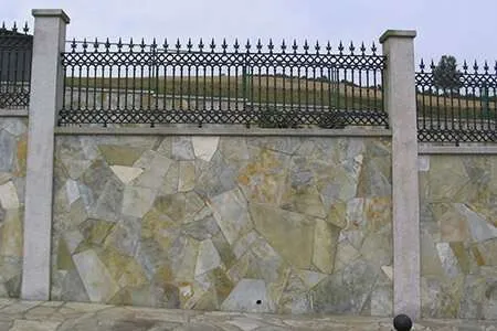 Muro decoración con laja cuarcita 13